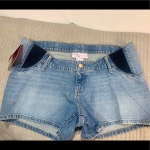 Isabel Maternity Denim Shorts